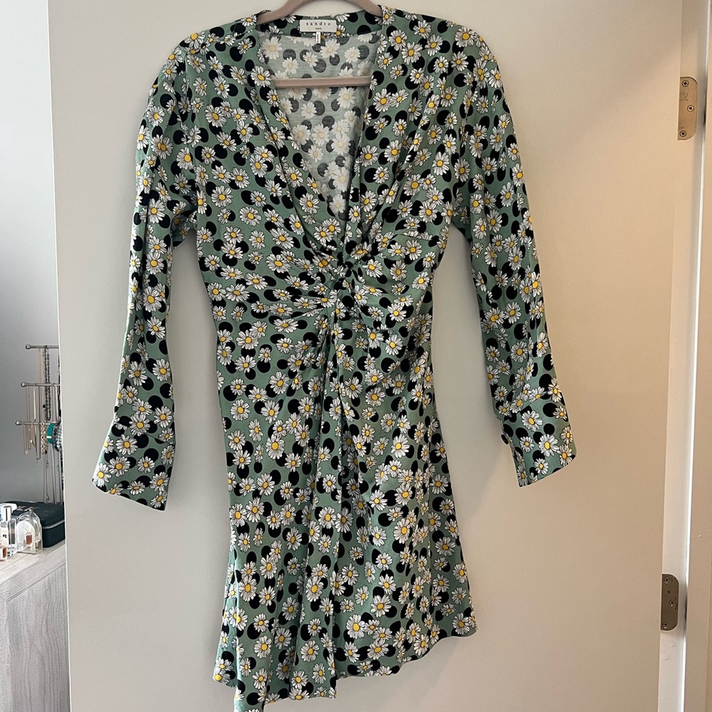 Sandro sunflower dress